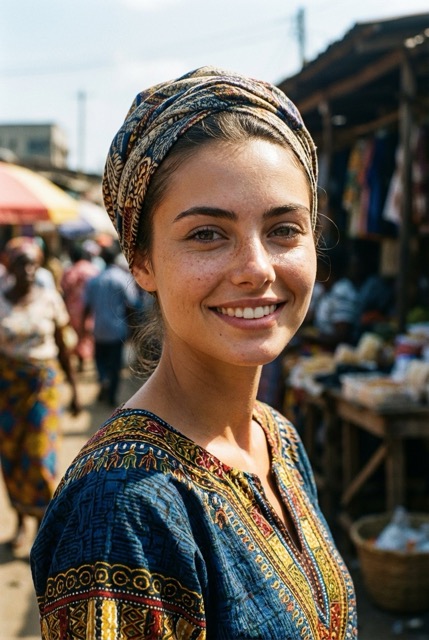 Vibrant African Documentary Portrait